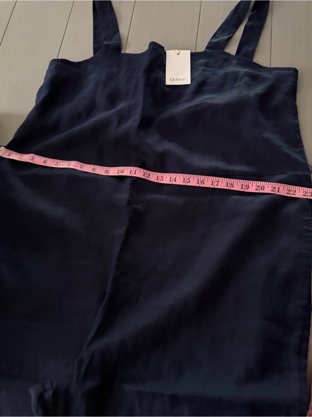 Quince 100% European Linen Square Neck Jumpsuit